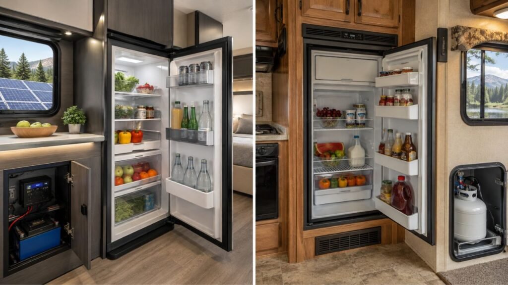 12V RV Refrigerator vs Propane Refrigerator